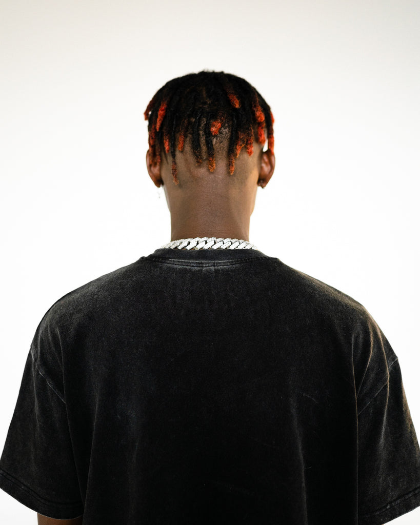 THE CREATORS T-SHIRT - VINTAGE BLACK ACID WASHED - Elitegarmz